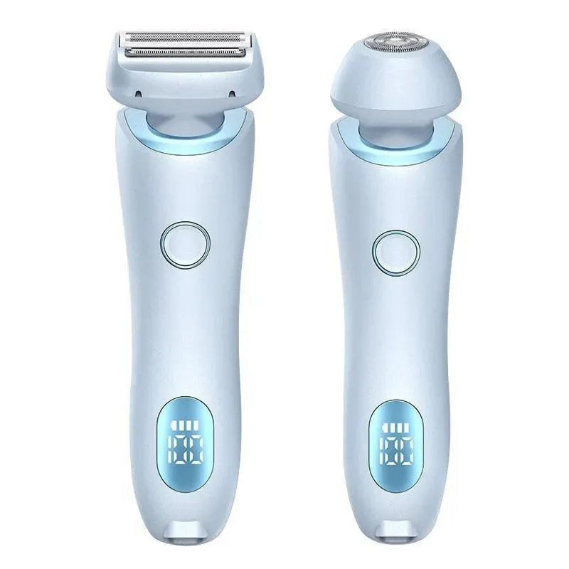 2 In 1 Hair Removal Epilator USB Rechargeable Trimmer Women Body Razor Face Leg Armpit Bikini Hand Pubic Shaver Hair Remover - EX-STOCK CANADA