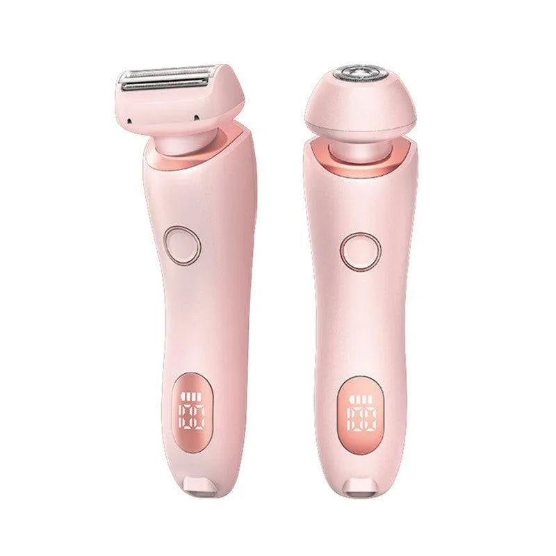 2 In 1 Hair Removal Epilator USB Rechargeable Trimmer Women Body Razor Face Leg Armpit Bikini Hand Pubic Shaver Hair Remover - EX-STOCK CANADA