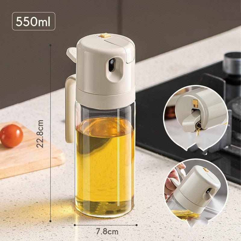 2 In 1 Oil Sprayer Bottle BBQ Cooking Oil Dispenser Olive Oil Pourers Sprayer Kitchen Baking Oil Mister Vinegar Bottle - EX-STOCK CANADA