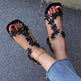 2024 Summer Fashion Flowers Sandals With Transparent High Square Heels Square Toe Shoes For Women - EX-STOCK CANADA