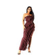 2024 Summer Trend Skinny Women's Fashion Tube Top Backless Split Tassel Dress Birthday Party Clubwear - EX-STOCK CANADA