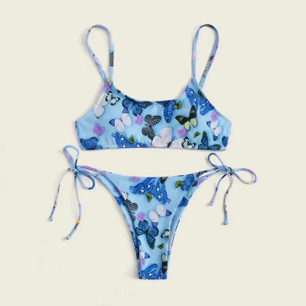 2024 Summer Vibe Flowers Print Sexy Bikini for Beach Swimming Fashion Push Up Swimsuit Womens Clothing - EX-STOCK CANADA