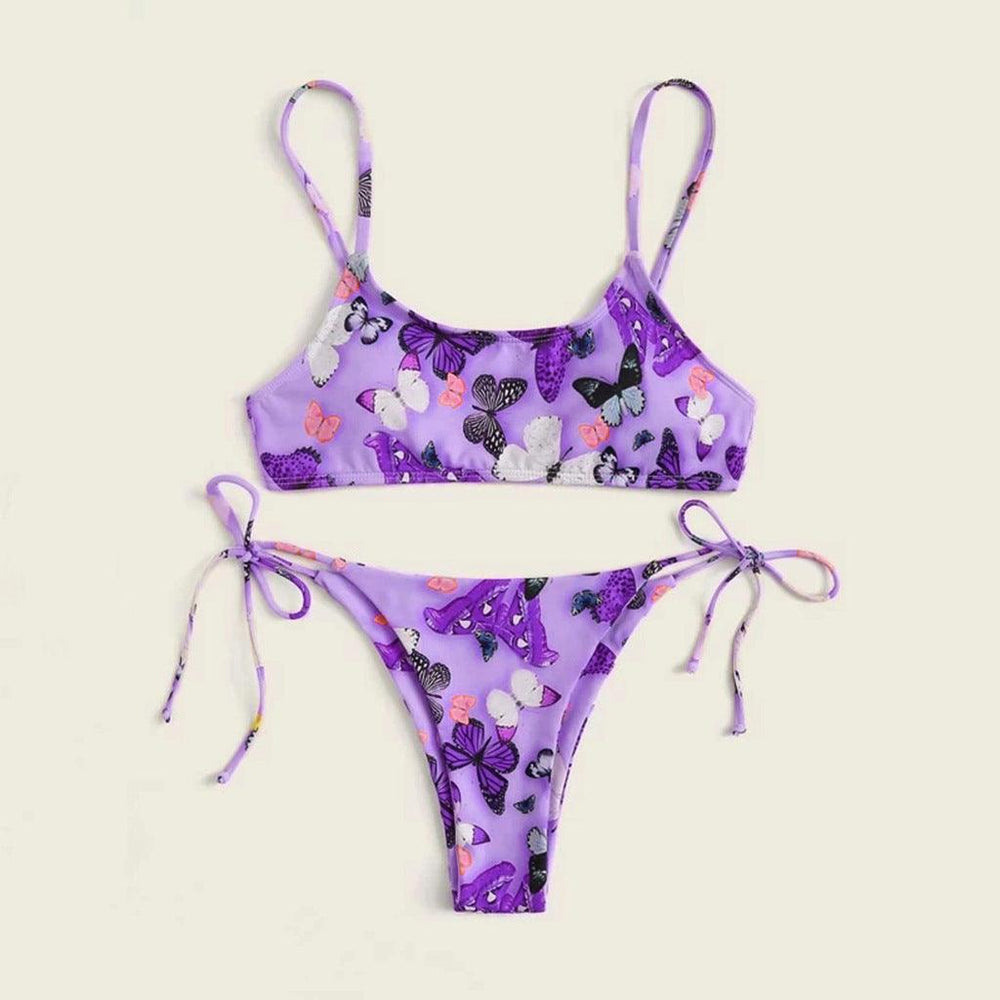 2024 Summer Vibe Flowers Print Sexy Bikini for Beach Swimming Fashion Push Up Swimsuit Womens Clothing - EX-STOCK CANADA