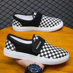 Canvas Flat Shoes Men Velcro Fashion Casual Unisex Sneakers