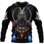 Men's Gothic Printed Street Fashion Classic Hoodie Pullover