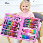 Double Panel Easel Version Watercolor Pen Set Brush Crayon Oil Pastel Children Painting Coloring Drawing Art set.