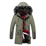 Fur Collar Hoodie Winter Parka Jacket for men