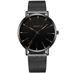 Mesh strap quartz watch