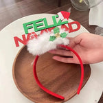 Navidad con fama de copas de nieve de diadema ligera