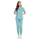 Hospital Nurses V-Neck Suit Work Uniform Workwear