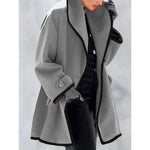 Winter Plain Hooded Cashmere coat for women