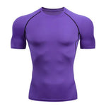 Solid color quick-drying bottoming short sleeve fitness t-shirt top