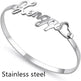 Customized Name Bracelet Personalized Custom Bangles Stainless Steel Jewelry - EX-STOCK CANADA