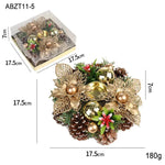 Christmas candle wreath Xmas New Year candle holders decors