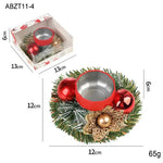 Christmas candle wreath Xmas New Year candle holders decors