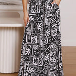 Printed Comfortable Casual Wide-leg Trousers