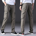 Overalls Men's Outdoor Casual Trousers Pure Cotton Straight Loose Multi-pocket Cargo Pant