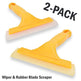 2pc Window Squeegee Shower Cleaner Car Home Glass Wash Water Wiper Ice Scraper - EX-STOCK CANADA