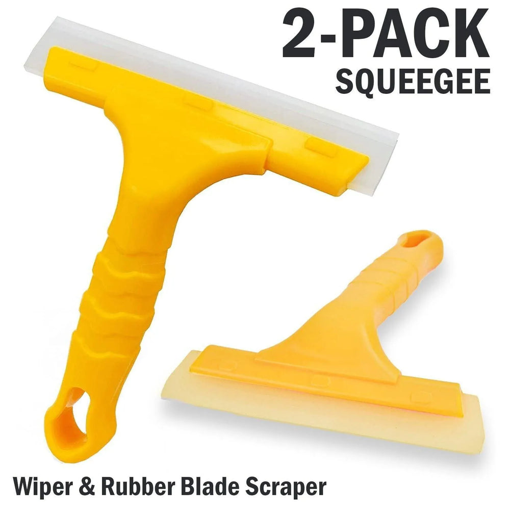 2pc Window Squeegee Shower Cleaner Car Home Glass Wash Water Wiper Ice Scraper - EX-STOCK CANADA