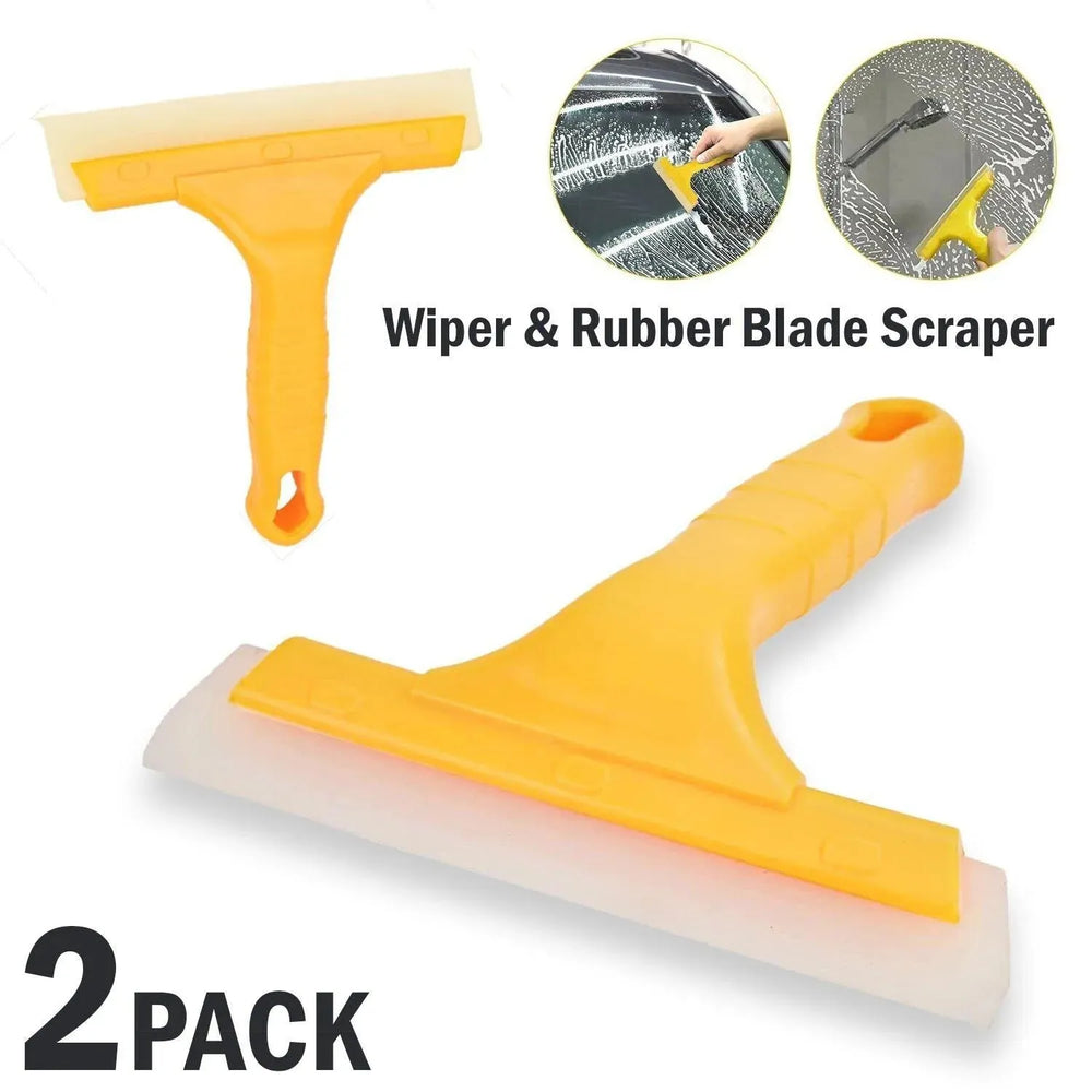 2pc Window Squeegee Shower Cleaner Car Home Glass Wash Water Wiper Ice Scraper - EX-STOCK CANADA