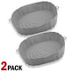 2Pcs Air Fryer non Stick Silicone Oven Baking Tray Mats - EX-STOCK CANADA