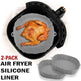 2Pcs Air Fryer non Stick Silicone Oven Baking Tray Mats - EX-STOCK CANADA
