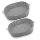 2Pcs Air Fryer non Stick Silicone Oven Baking Tray Mats - EX-STOCK CANADA