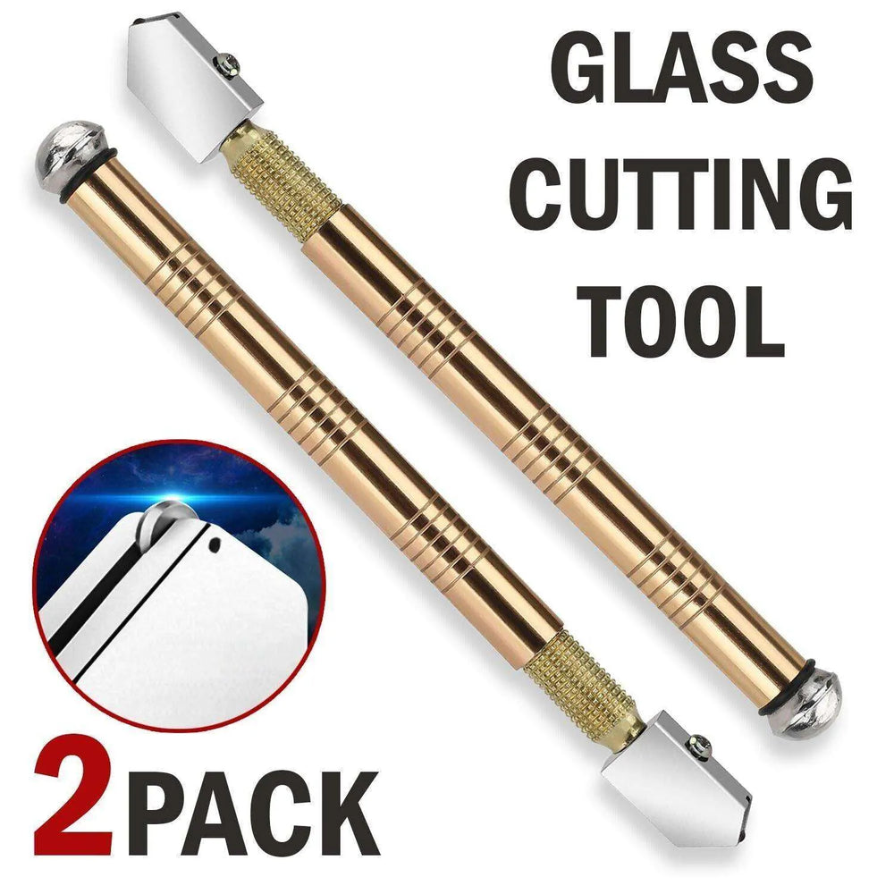 2Pcs Professional Glass Cutter Metal Carbide Precision Anti-Skid Cutting Tools - EX-STOCK CANADA