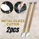 2Pcs Professional Glass Cutter Metal Carbide Precision Anti-Skid Cutting Tools - EX-STOCK CANADA