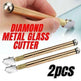 2Pcs Professional Glass Cutter Metal Carbide Precision Anti-Skid Cutting Tools - EX-STOCK CANADA
