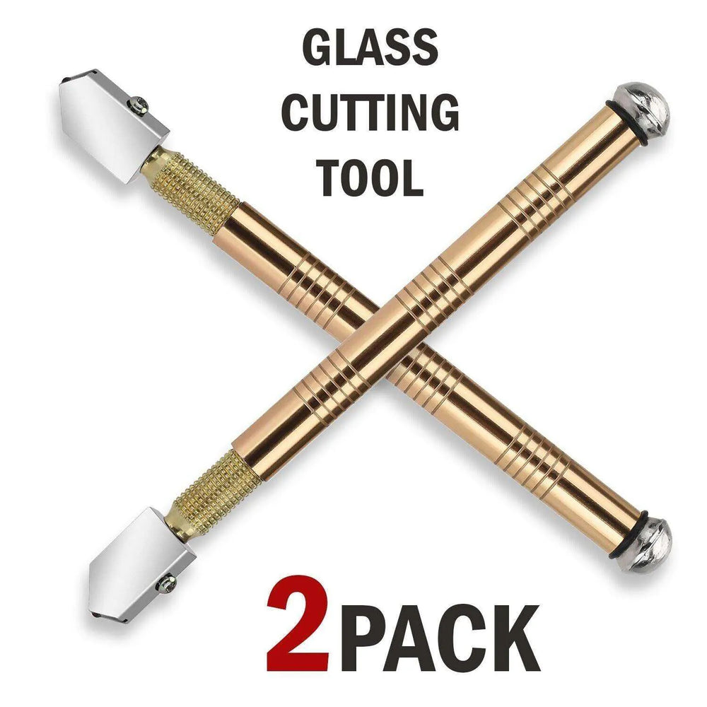 2Pcs Professional Glass Cutter Metal Carbide Precision Anti-Skid Cutting Tools - EX-STOCK CANADA