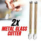 2Pcs Professional Glass Cutter Metal Carbide Precision Anti-Skid Cutting Tools - EX-STOCK CANADA