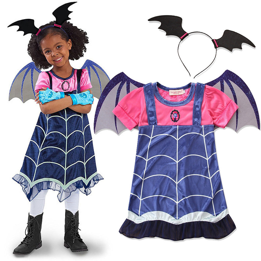 Dispositivo de Halloween de disfraz de bruja de Halloween de niña para niñas pequeñas