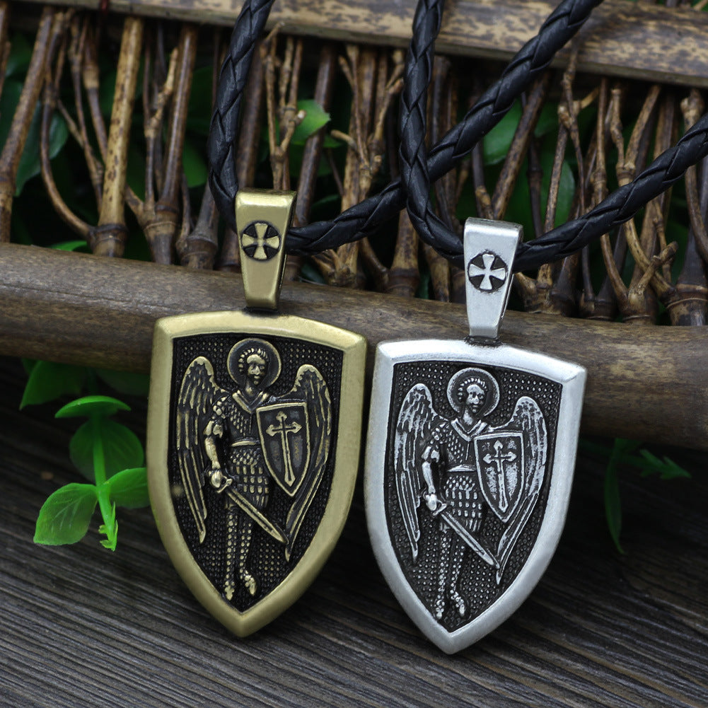 Saint Michael Archangel Pendant Necklace for men