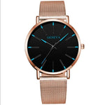 Mesh strap quartz watch