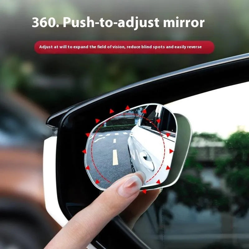 360 Degree High-definition Wide-angle Suction Cup Car Small Circular Rearview Mirror - EX-STOCK CANADA