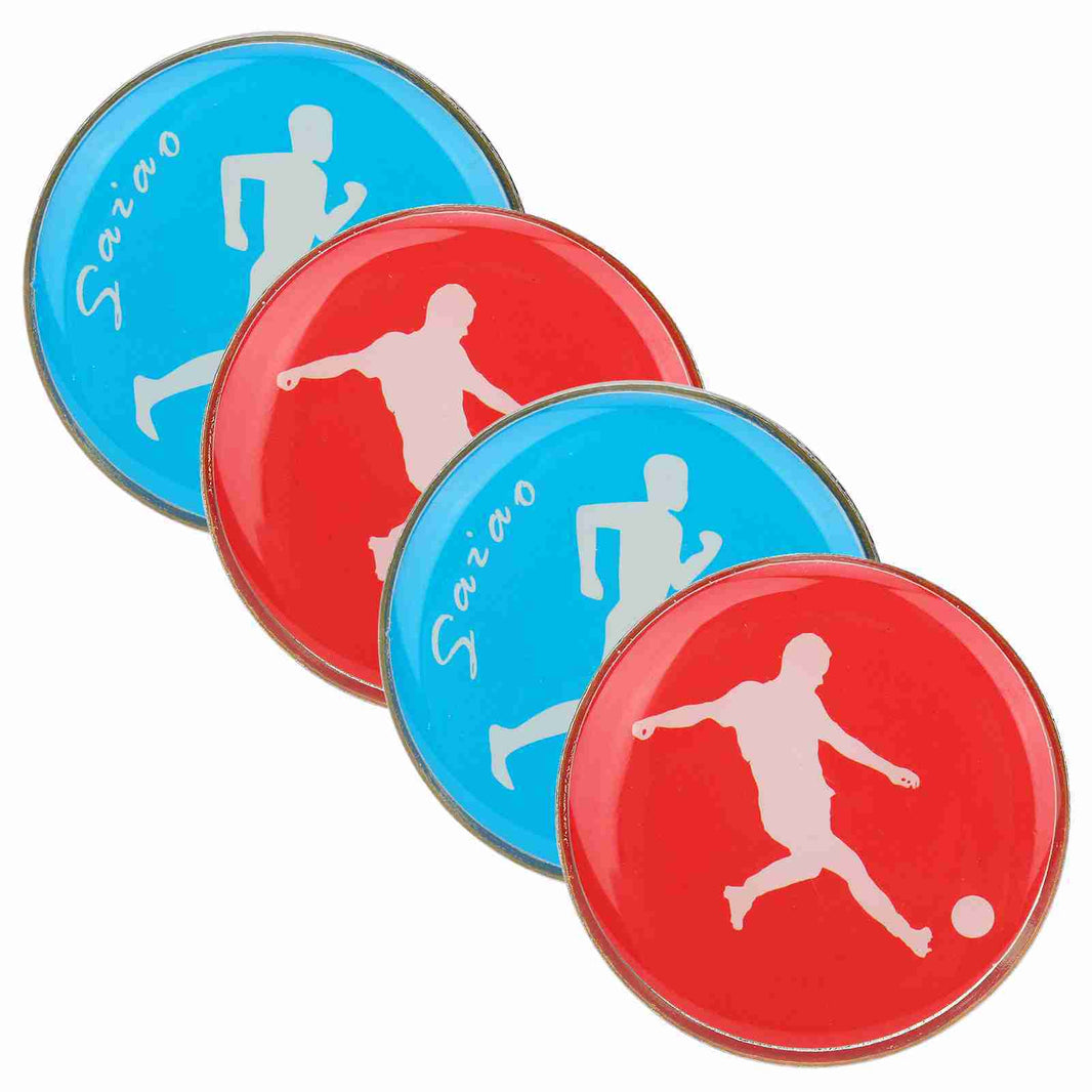 4pcs TwoSided Referee Toss Coin for Soccer Football Volleyball Table Tennis Toss Coin