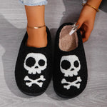 Halloween Comfortable Home Skull Cotton Home  Slippers