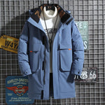 Thick Down Jacket Men Mid Length