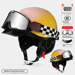 3C Certified Electric Sports Motorcycle Bike Retro Helmet Men And Women - EX-STOCK CANADA