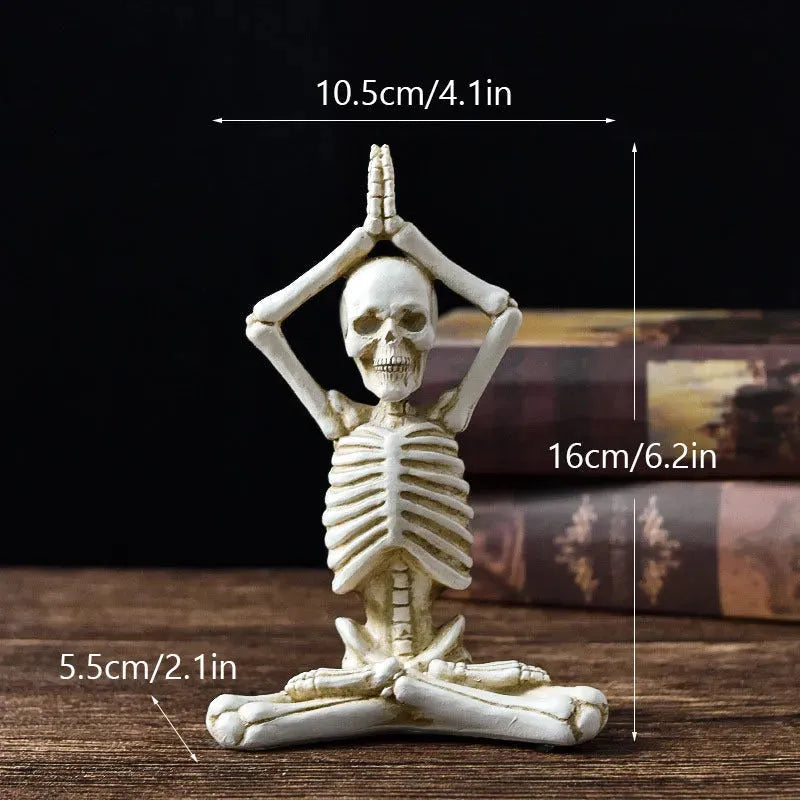 Halloween Horror Desktop Decoration Resin Ornements présentent des décorations Halloween Skeleton Skull Skull Halloween Modeling Skull Skull Halloween