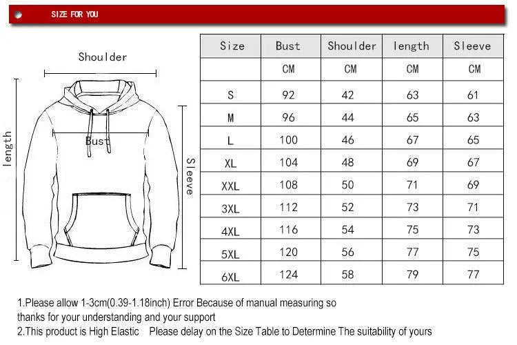 3D Digital Printing Fashion Hoodie Pullover Sweater - EX-STOCK CANADA