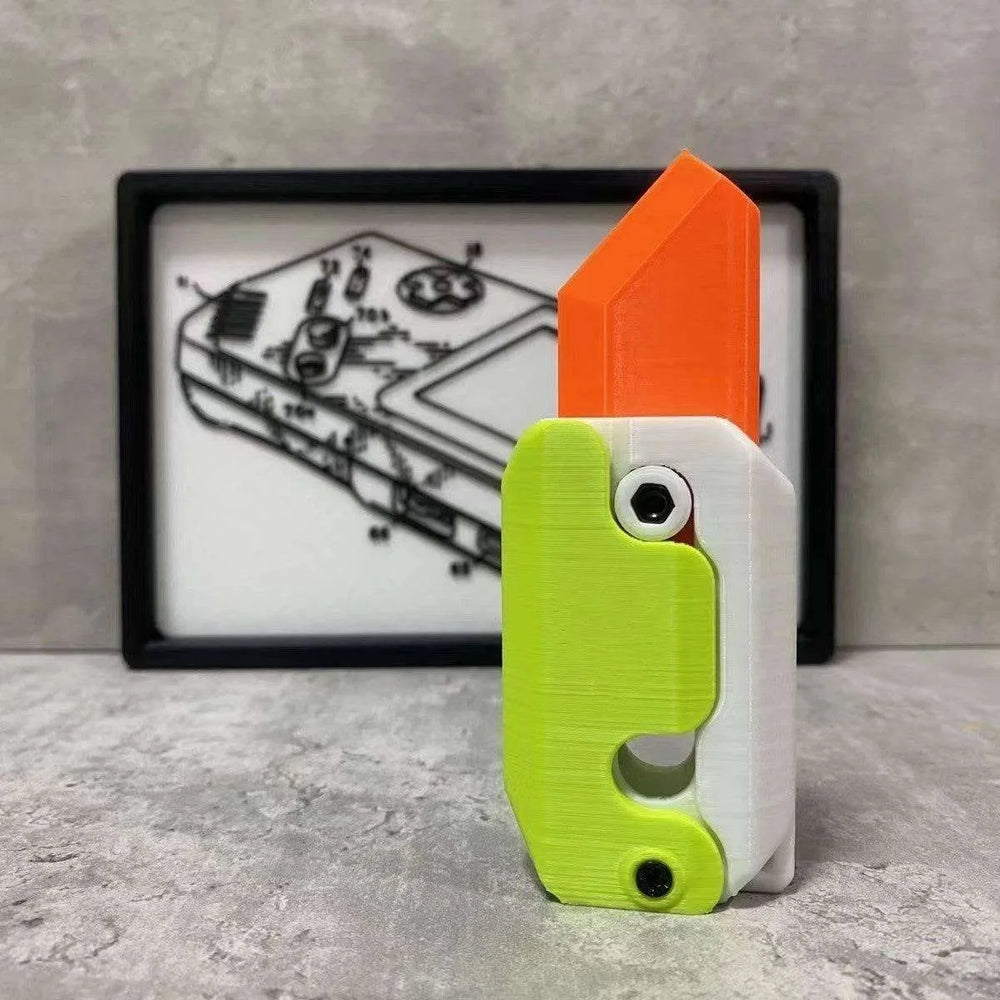 3D Printing Gravity Cub Jumping Small Radish Mini Model Knife - EX-STOCK CANADA