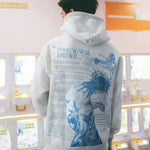 Men's Casual Printed Oversized Hoodie Sweatshirt Hip Pop Streetwear