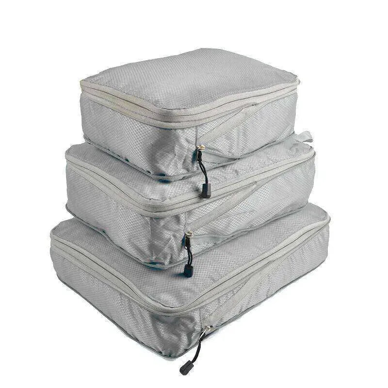 3Pcs Comp. Packing Cubes Expandable Travel Bags Organizer - Random Color - EX-STOCK CANADA