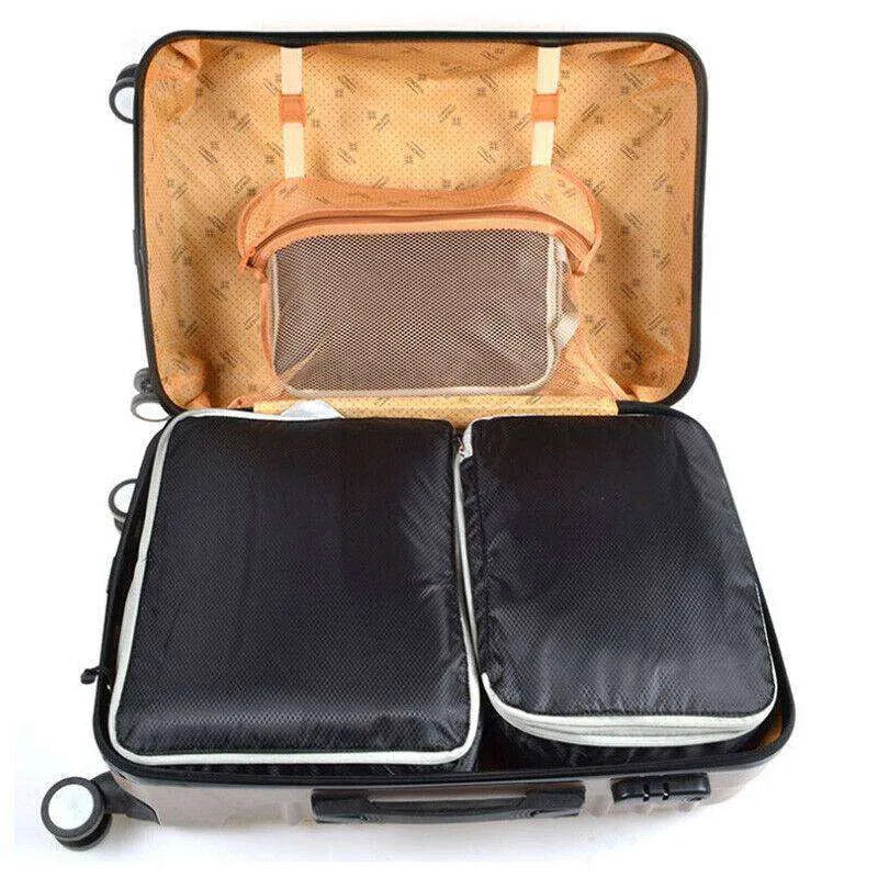 3Pcs Comp. Packing Cubes Expandable Travel Bags Organizer - Random Color - EX-STOCK CANADA