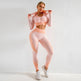 3PCS Yoga Set Seamless Sport Set Women Gym Clothing Leggings Women Crop Top Sports Bra Women Fitness Gym Set Womens Outfits Tracksuit - EX-STOCK CANADA