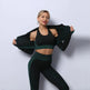 3PCS Yoga Set Seamless Sport Set Women Gym Clothing Leggings Women Crop Top Sports Bra Women Fitness Gym Set Womens Outfits Tracksuit - EX-STOCK CANADA