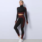 3PCS Yoga Set Seamless Sport Set Women Gym Clothing Leggings Women Crop Top Sports Bra Women Fitness Gym Set Womens Outfits Tracksuit - EX-STOCK CANADA