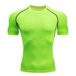 Solid color quick-drying bottoming short sleeve fitness t-shirt top